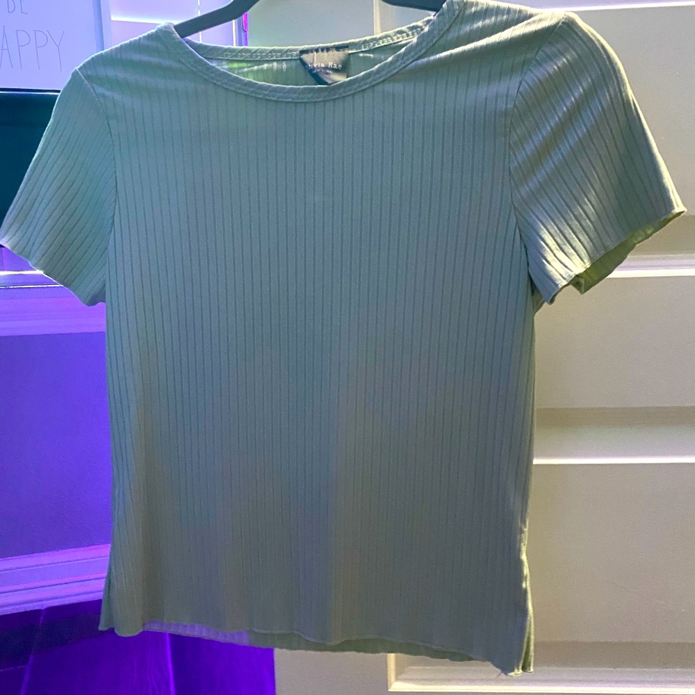 Olivia Rae light green shirt
